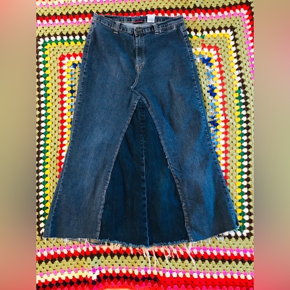 Vintage Denver Hayes handmade Maxi Denim Skirt Size 34” - Picture 12 of 12